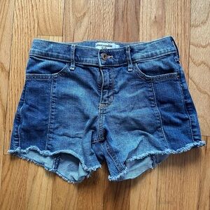 Abercrombie Kids Mid-rise Midi Short Blue Jean Shorts size 13/14